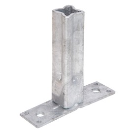 Gah-Alberts 701901 Handrail Support for Universal Posts Hot-Dip Galvanised Width 104 mm Depth 30 mm