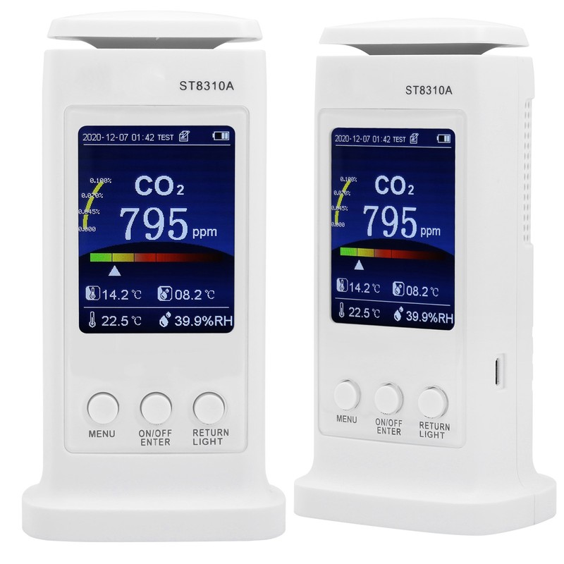 ST8310A Carbon Dioxide Tester Recorder Air Quality Detector Temperature Humidity