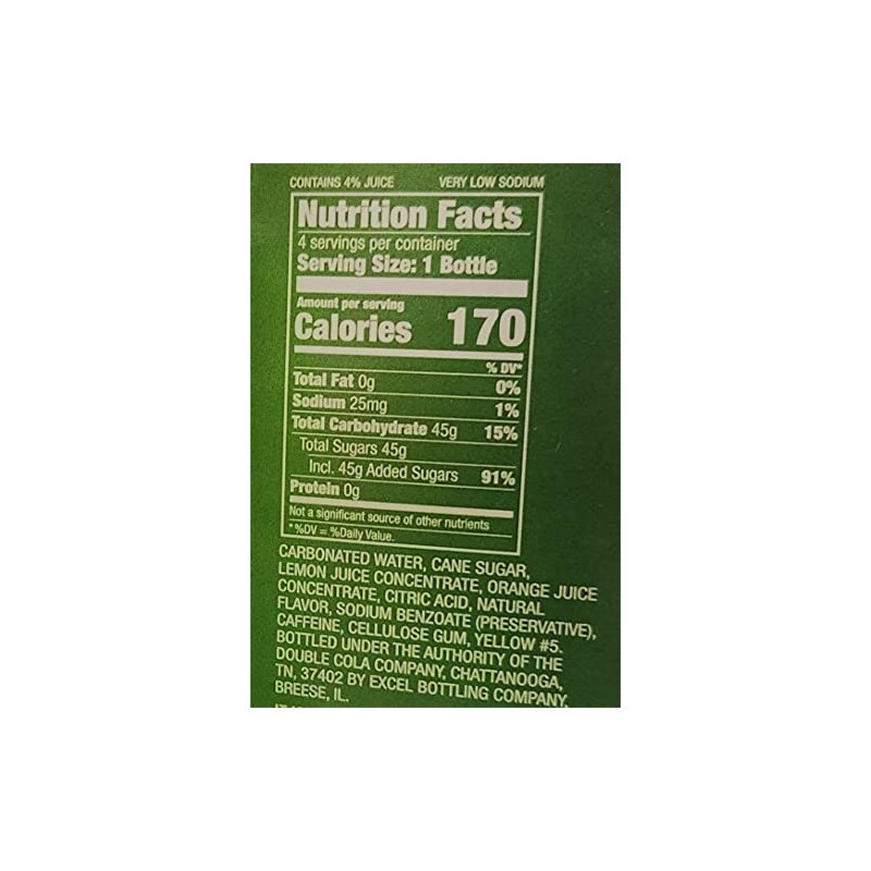 Ski Lemon Orange Citrus Soda 4pk 12oz Bottles