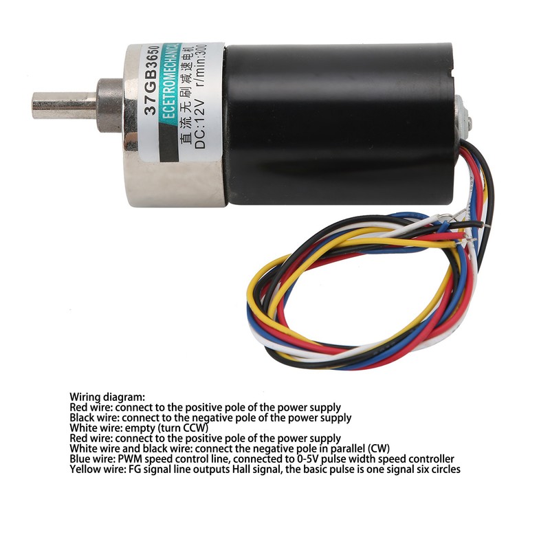 Brushless Speed Reducer Motor Mini DC24V CW/CCW Quiet for Micro
