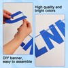BEISHIDA 116 PCS A-Z Glitter Blue DIY Letter Banner Kit