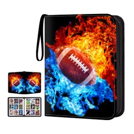 TsuiWah Football Card Binder with Sleeves, 9-Pocket Trading Card Holder Card Collectors Album Hold Up to 900 Cards, Card Folder Fit for Football Baseball Basketball Cards Sport Trading Cards, TCG, MCG