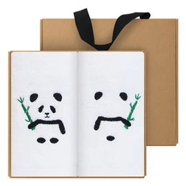 Songwol Towel Panda Bao Friends 160g Coma 40 count 2 piece gift set (kraft), evenly distributed (random) / 송월타올 판다 바오프렌즈 160g 코마 40수 2매 선물세트(크라프트), 골고루(랜덤)