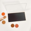 UDTIP 2PC Empty Magnetic Makeup Palette, White Frosted Clear Lid,