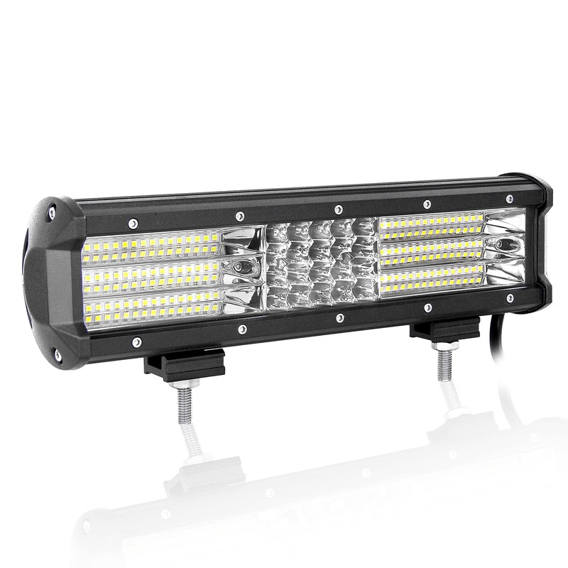 SKYWORLD 12" 330W Quad-Row Off Road LED Work Light Bar,