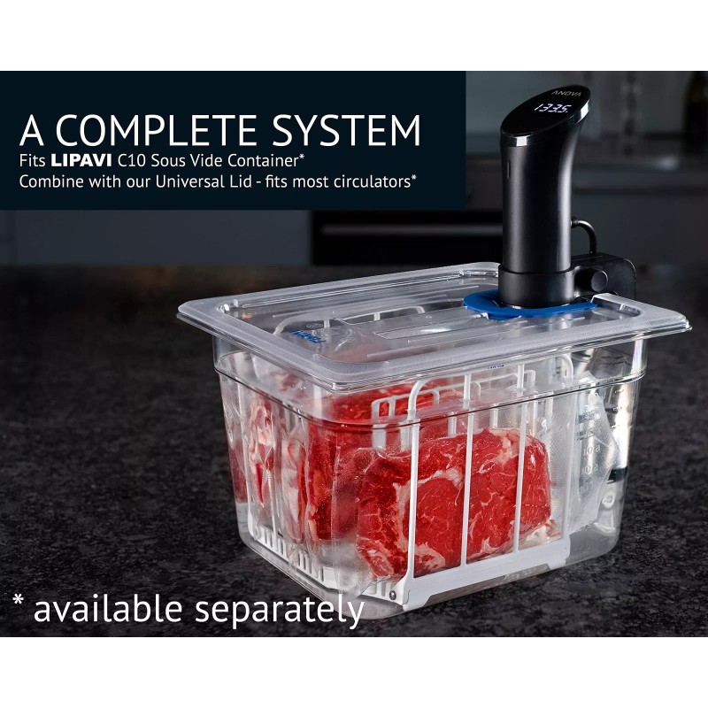 LIPAVI N10X Sous Vide Rack with Anti Float - fits