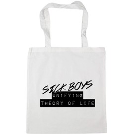 Hippowarehouse Sick Boys Unifying Theory Of Life Tote Shopping Gym Beach Bag 42cm x38cm, 10 litres