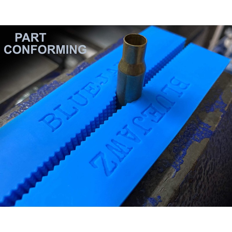 High Temperature Vise Soft Jaws (GROOVED) Multi-Purpose, Flexible, Part Forming