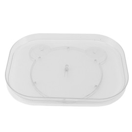 Turntable Organizer for Refrigerator Non Slip Bottom 360 Degree Rotating Storage Tray for Snacks Spices Drinks Bear Type S 35x26cm