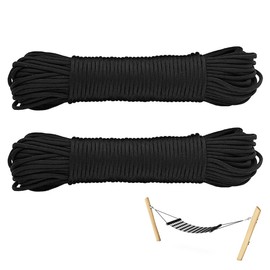 Braided Nylon Rope - 4mm 20M Multipurpose Paracord, Durable Outdoor Camping Rope for DIY, Survival, Garden Hanging & Crafting, Strong Utility Cord String