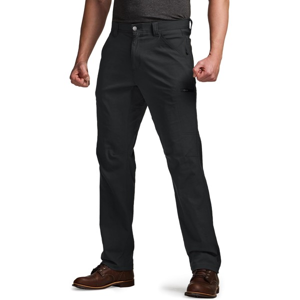 CQR Men's Vent Stretch Pants, Quick Dry Lightweight Casual Cargo
