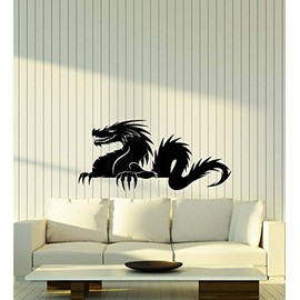 Vinyl Wall Decal Asian Dragon Silhouette Fantastic Beast Stickers (3783ig)