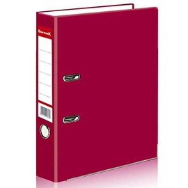 A4 Large 75mm Lever Arch Files Folders Stationery Metal Document Storage (Maroon, 1)