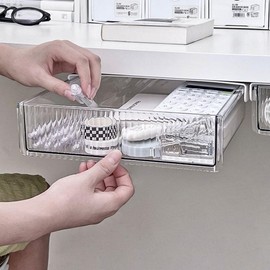 Attached hidden drawer gap sliding storage organizer medium size