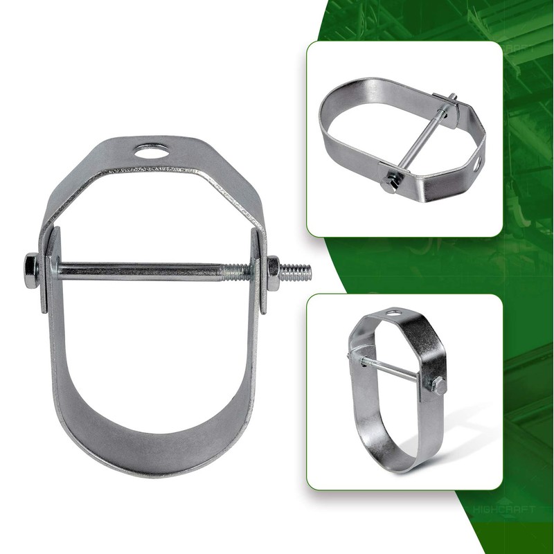 Highcraft IDT-H04 Clevis Hanger Standard Galvanized Steel, 4 in, 4