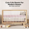 2-Pack Organic Crib Sheets for Boys, Girls - Jersey Fitted