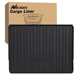 Nilight Cargo Mats for Ford Bronco 4 Door 2021 2022 2023 2024,All Weather Protection Heavy Duty Cargo Liners