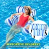 Blueweenly 6 Pcs Inflatable Pool Floats Chairs Adult Floating Lounge