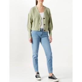 Vero Moda Women's VMLEA LS V-Neck Cuff Cardigan NOOS Sweater, Desert Sage, XL