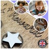 Customistable Wooden Reward charts for Children Behaviour - Velcro Star