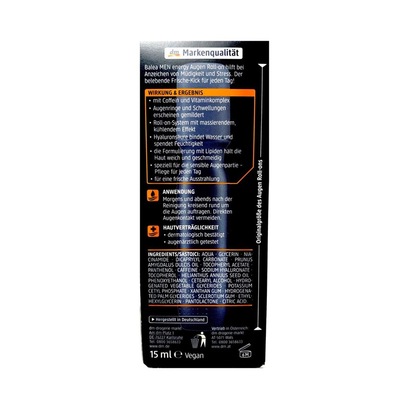 Balea MEN Energy Eye Roll-On 15 ml