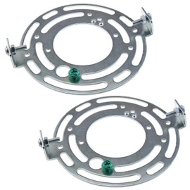 LUORNG 115mm (4.53 inch) Universal Light Fixture Mounting Bracket Kit, 2 Sets Round Ceiling Light Plates, Close-to-Ceiling, Pendant Lights