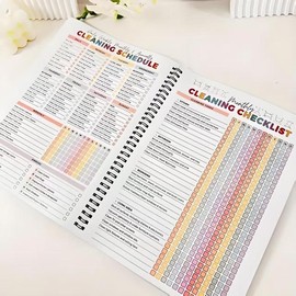 【ADHD Cleaning Planner】Household Daily Cleaning Schedule Planner,Weekly/monthly Cleaning Schedule,Household Cleaning Schedule, Office Stationery & Supplies
