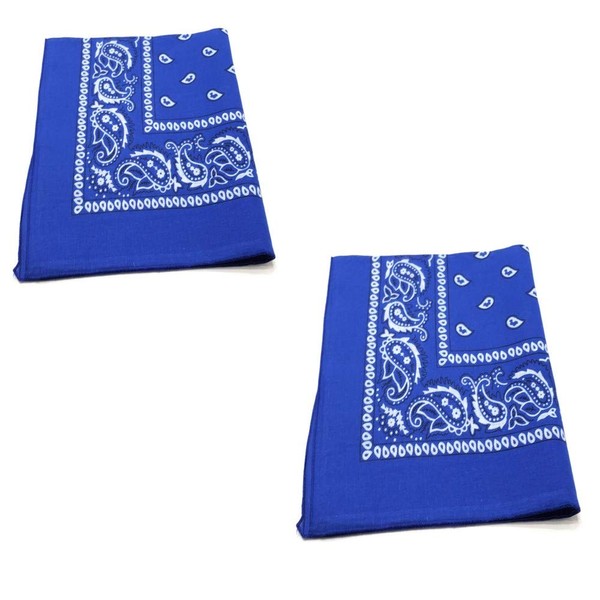 2 Pack M.H.I. 100% Cotton 22 x 22 In Bandana