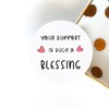 120pcs 'Your Support Is Such a Blessing' Stickers Express Gratitude