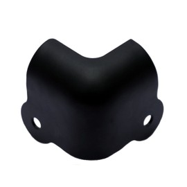 TCH Hardware 8 Pack Steel Corner Protector - 2 Leg Black Cabinet Amplifier Speaker