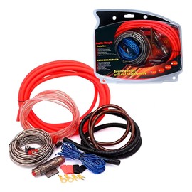 VMINGO Kit Instalacion Cableado Rca Amplificador Cable Subwoofer Calibre GA Pro Audio Auto (Calibre 8GA)