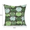 WEICOOM Pack of 2 Frog Pillow Cover, Soft Solid Decorative