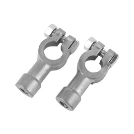 BESULEN 2PCS/1 Pair Car Battery Terminal Connector, 3/8"-16 Thread Lead Vehicle Battery Terminal Adapters, Positive Negative Battery Female Top Post to Side Post, Universal Auto Accessories