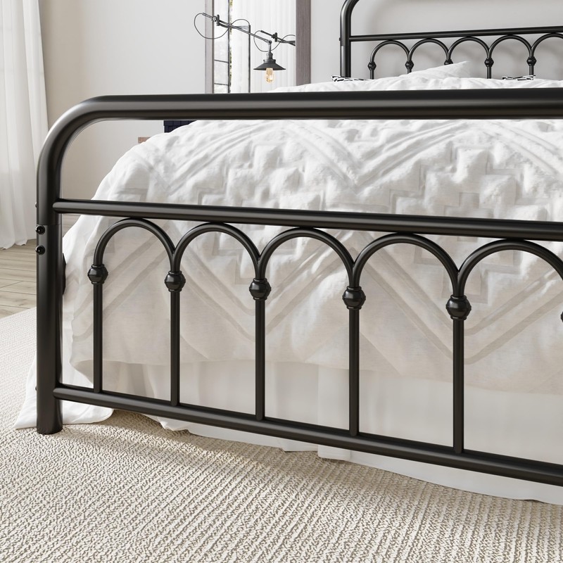 Allewie 14 Inches Twin Size Metal Platform Bed Frame with
