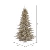 Vickerman Champagne Fir Tree with 234 PVC Tips, 3' x