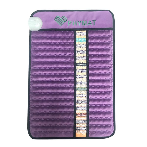 PHYMAT Far Infrared Amethyst Heating Pad - 5 Color Natural Crystal Heat Mat - Amethyst Infrared Heating Mat with Auto Shut Off - EMF Free,Overheat Protection,Smart Control (23"x16") Cover not included