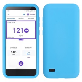 Silicone Soft Case Compatible with Omni pod 5 Device, Perfect Protection of Machine, Blue