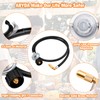 ABYDA 6 FT Propane Adapter Hose with Regulator, Elbow Adapter