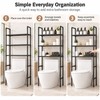 Iron Over-the-Toilet Storage Rack for Bathroom Organization – Standing Space-Saving
