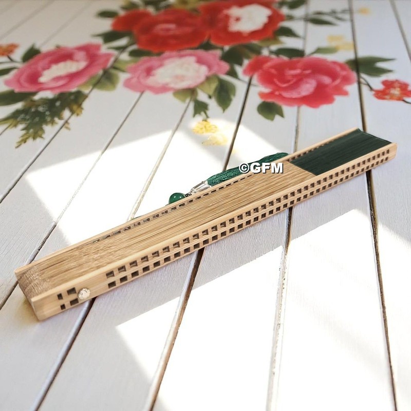 GFM® Bamboo Silk Handheld Folding Chinese Hand Fans for Summer,