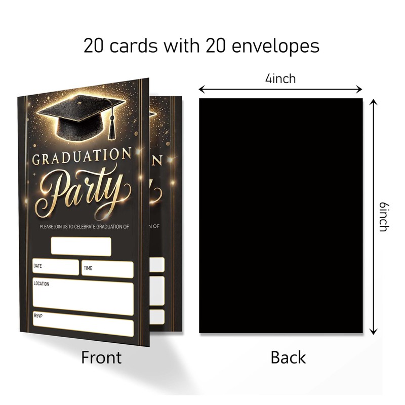 ANYEMW 4x6 Graduation Invitations 2026, Graduation Decorations Class Of 2026,