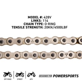 NICHE 428 Drive Chain 114 Links O-Ring With Connecting Master Link for Motorcycle ATV Dirt Bike