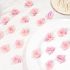 CÉLLOT 25Pcs Small Mini Clips with Spring Flower Design,Pink Cherry
