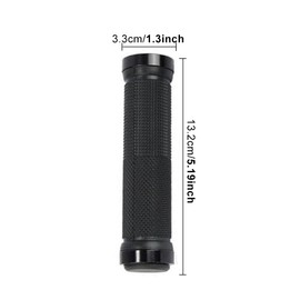 1 Pair Bike Bicycle Grips, Hand Grip, Mountain Bike Handle Bar Grip, Aluminium Design for Mountain Bike, MTB, BMX, Folding and Electric(Color:Black)