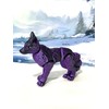 Articulated Wolf 3-D Printed, Small Medium Large Wolf Toy, Black