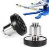 LEAPTREND 2pc 60mm Shaft Diameter Car Lift Rubber Tray, Screw-Up