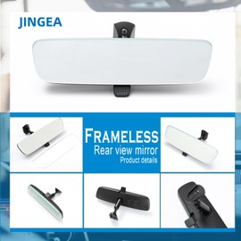 JINGEA OEM Frameless Rear view mirror Interior mirror rearview mirror Kit Compatible With Jeep Toyota Corolla RAV4 Ford Focus Wrangler Mazda Nissan Rogue Murano Kicks Sentra Altima Kia & Hyundai Car