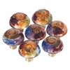 KYEYGWO Pack of 2 Natural Snail Ammonite Fossil Furniture Knobs,