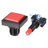 uxcell Game Push Button 44x44 Square 12V LED Illuminated Push