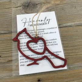 Handmade Cardinal Story Card Christmas Ornament
